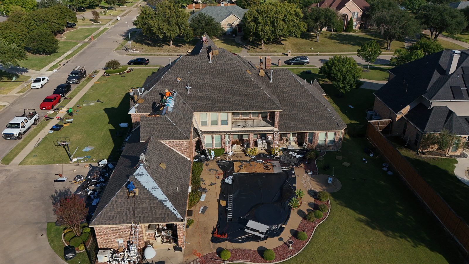 Completed Prestige Roofing project near Fairview, TX