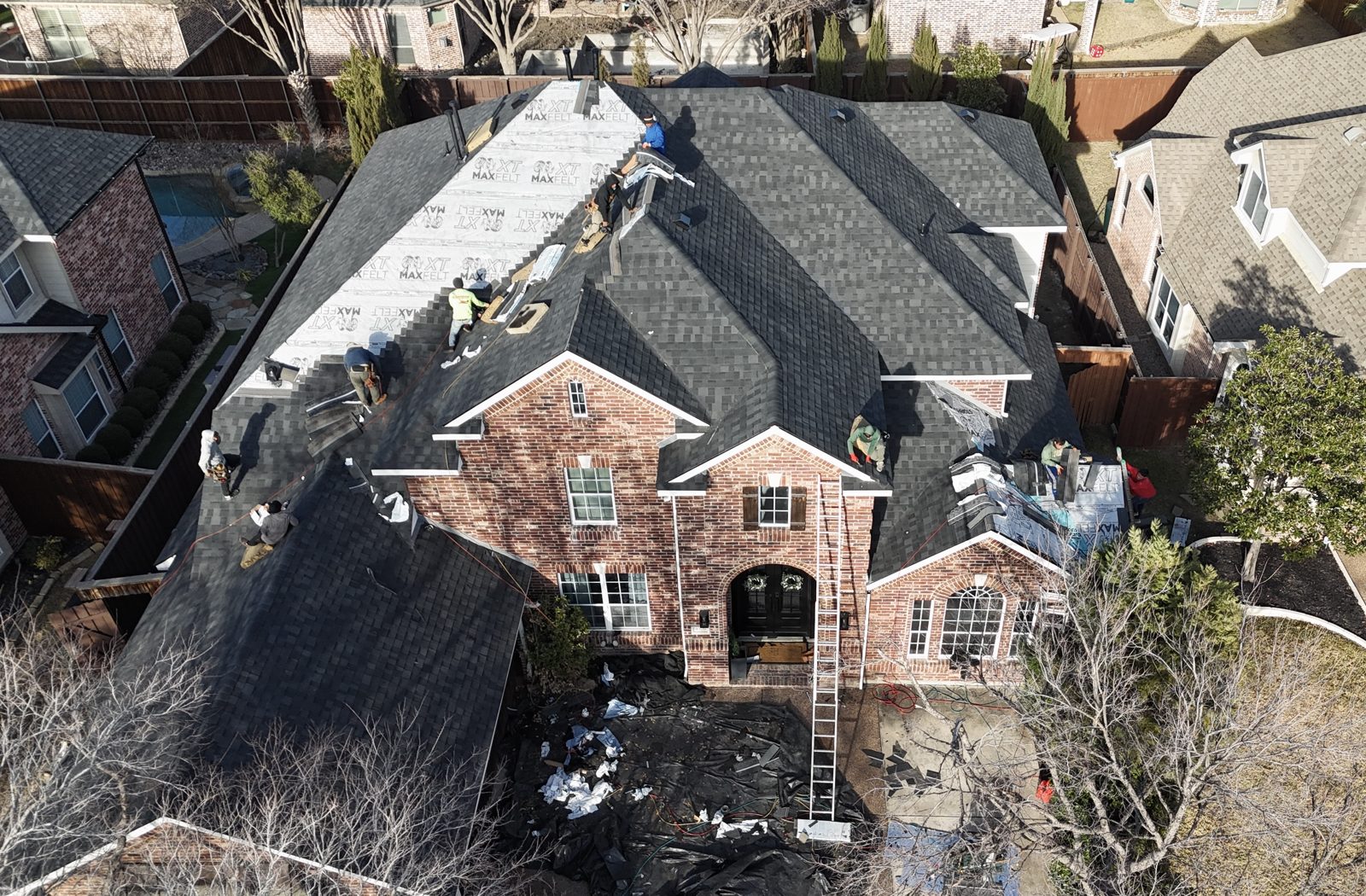 Completed Prestige Roofing project near Dallas, TX