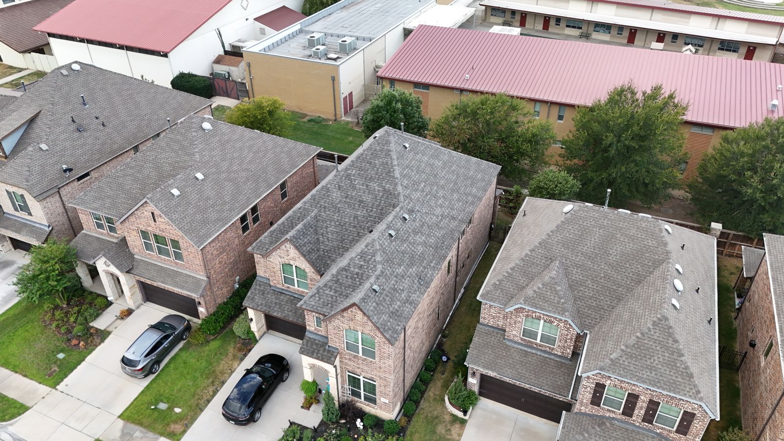 Completed Prestige roof in Weather Wood shingles